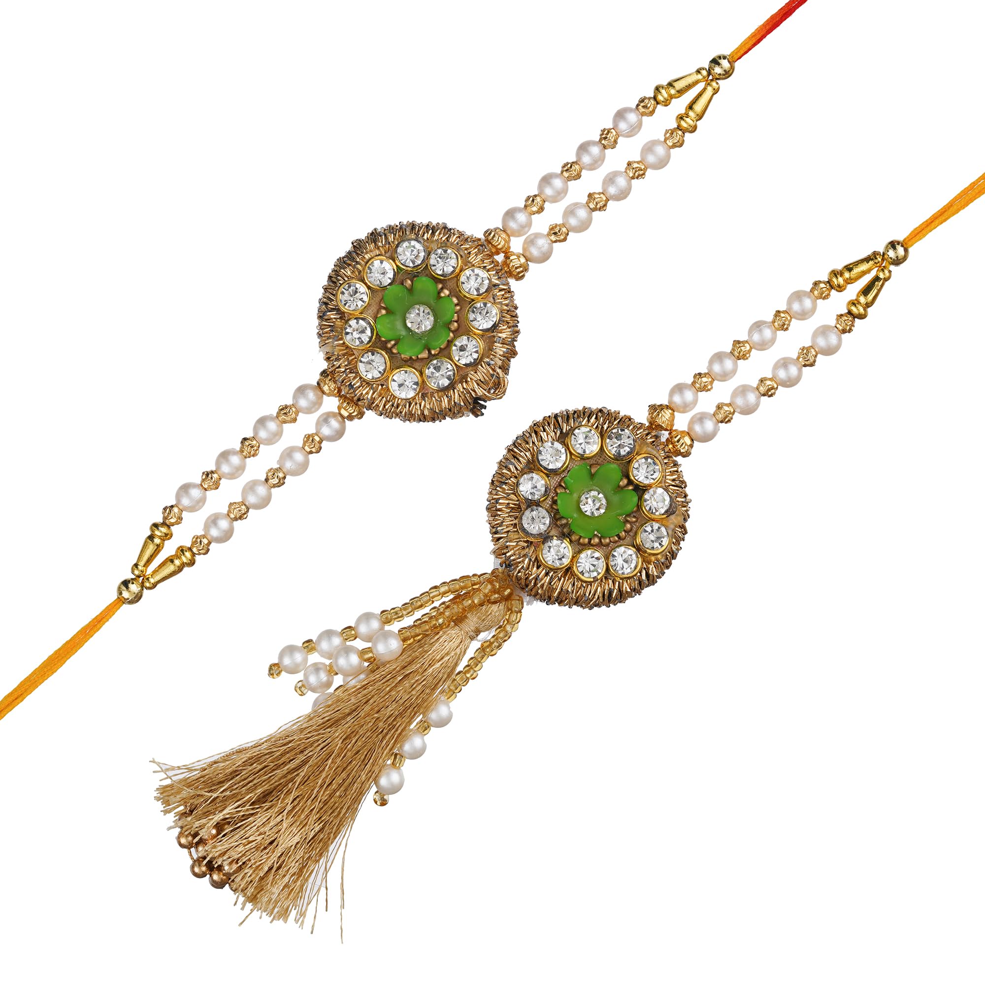 See full amazon price history chart for eCraftIndia Golden and Green Floral Designer Bhaiya Bhabhi Rakhi Set with Roli Chawal Pack - Rakhi for Brother, Bhaiya, Bhai - Lumba Rakhi for Bhabhi, Sister eCraftIndia Golden and Green Floral Designer Bhaiya Bhabhi Rakhi Set with Roli Chawal Pack - Rakhi for Brother, Bhaiya, Bhai - Lumba Rakhi for Bhabhi, Sister (B0C8NK2J5P) Amazon Price History, Amazon Price Tracker
