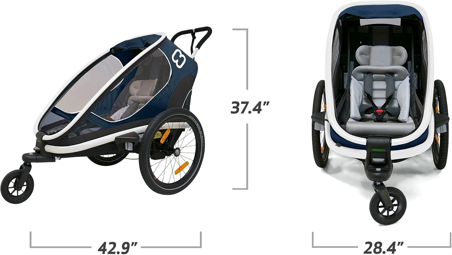 Buy Hamax Outback One Seat Reclining Multi Sport Child Bike Trailer Stroller Jogger Wheel Sold Separately Online In Indonesia B084b1ynvb