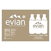 Vista 15 de Evian Agua de Manantial Natural, botellas de 330 ml (11.15 fl oz), paquete de 24