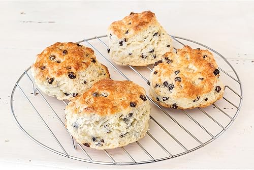 Miniatura 5 de Mrs Andersons Baking Estante profesional para hornear y enfriar redondo de 6 pulgadas alambre de acero cromado