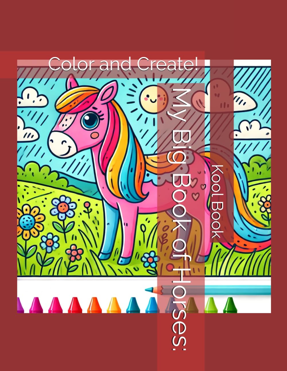My Big Book of Horses:: Color and Create! (Children)