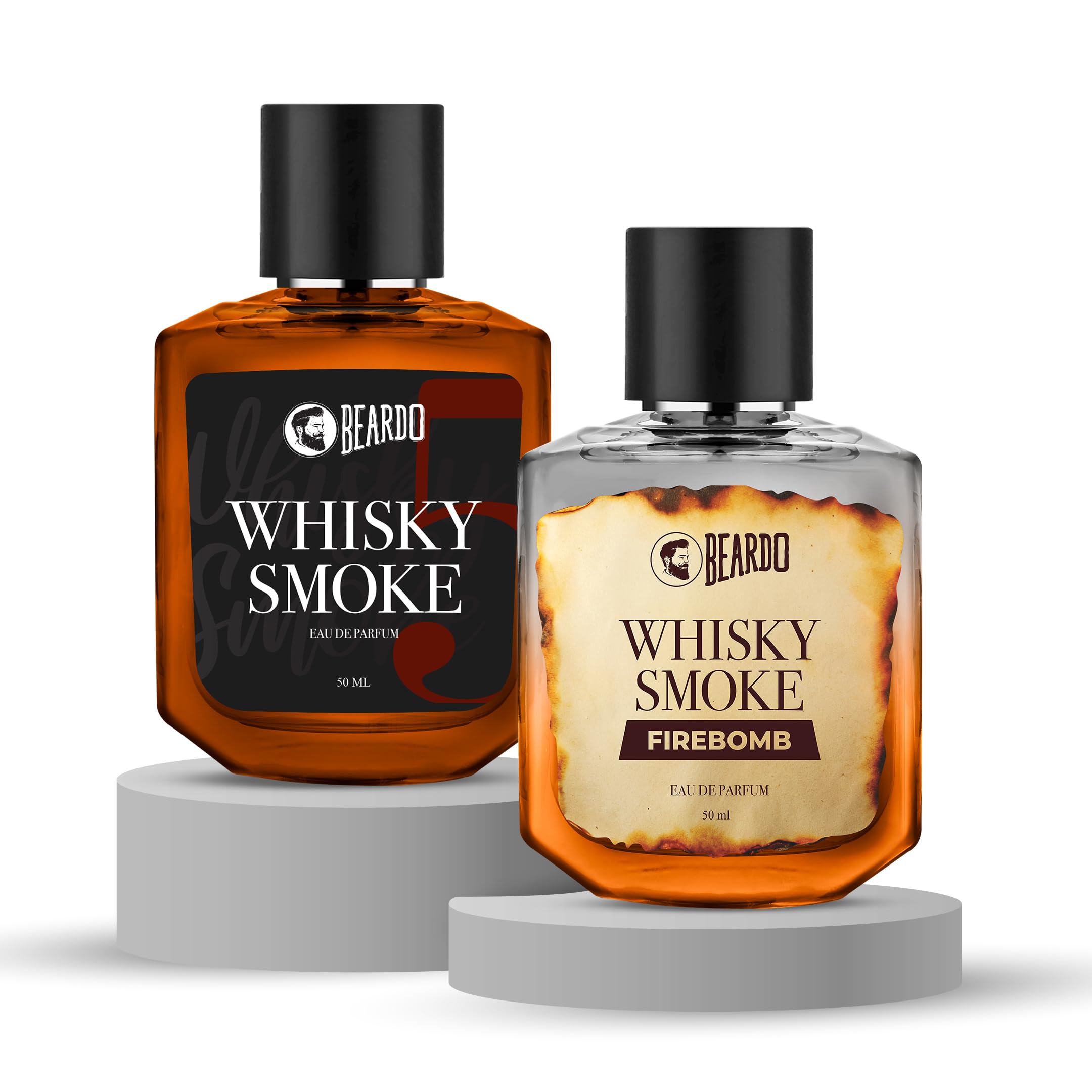 Beardo Fire & Smoke Edition Perfume Combo for Men- Whiskey Smoke & Firebomb (50ml x 2) | Long Lasting Fragrance | Long Lasting Perfume for Men | Gift for Men | Gift for Friend-image-25