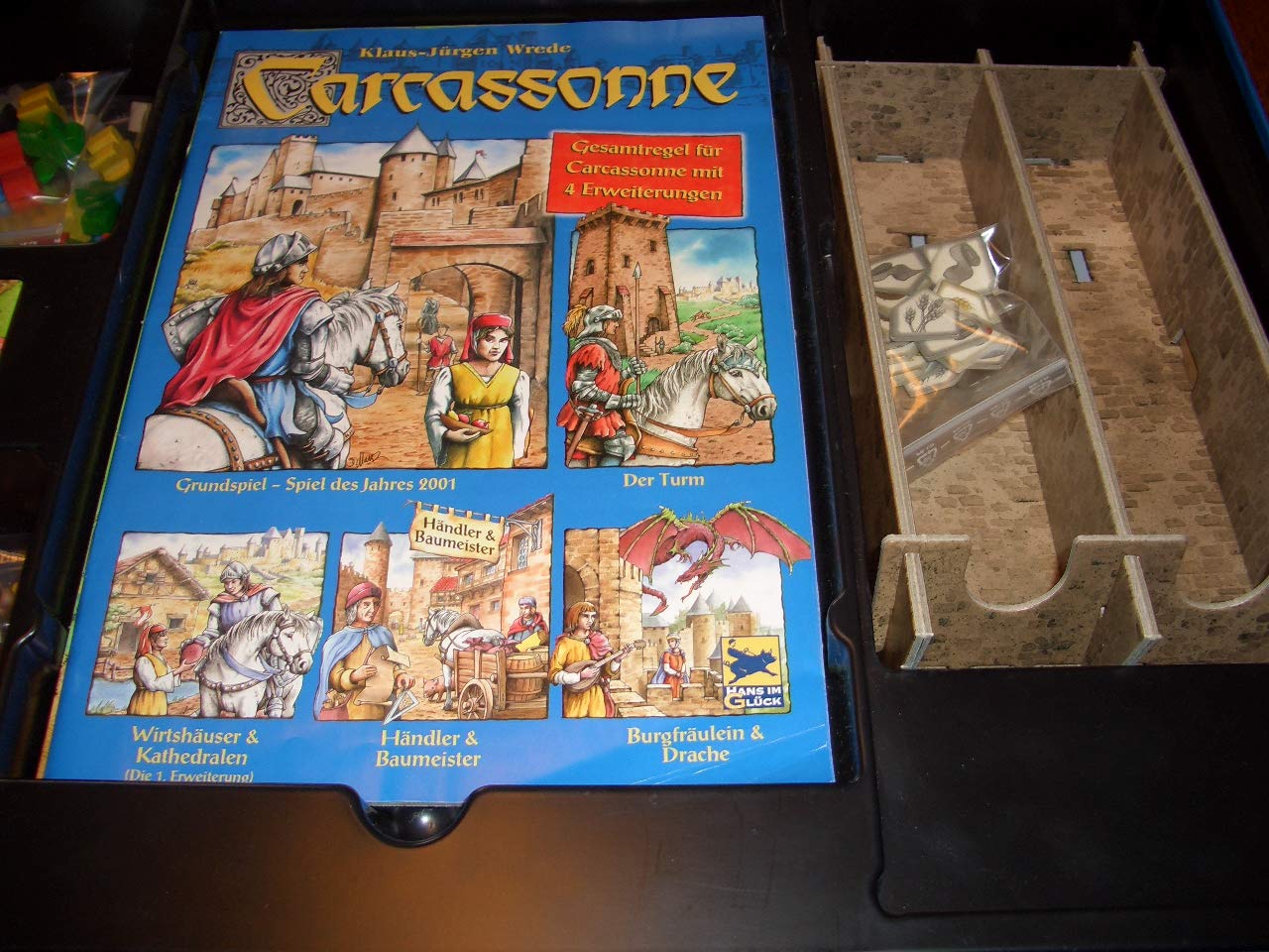 Carcassonne Big Box 2014 - Grundspiel mit Fluss & 4 Erweiterungen