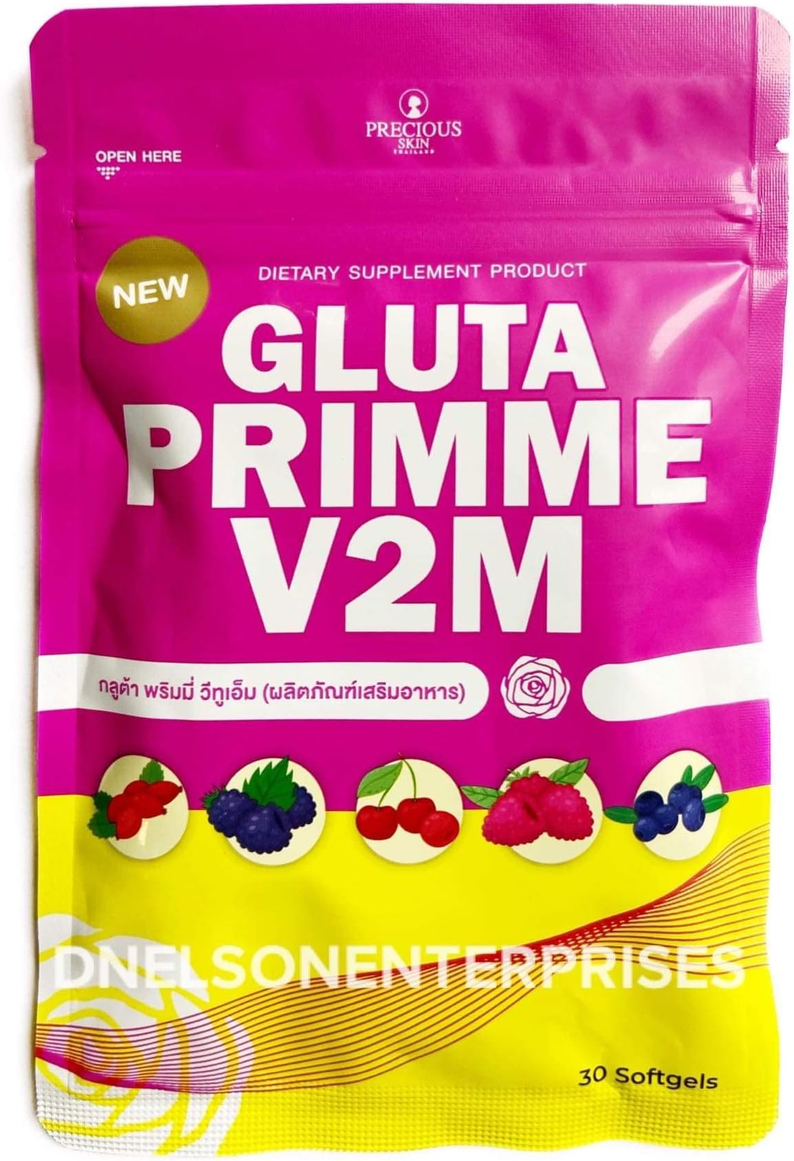 Gluta Prime Plus 2000000mg Whitening - 30 Softgels