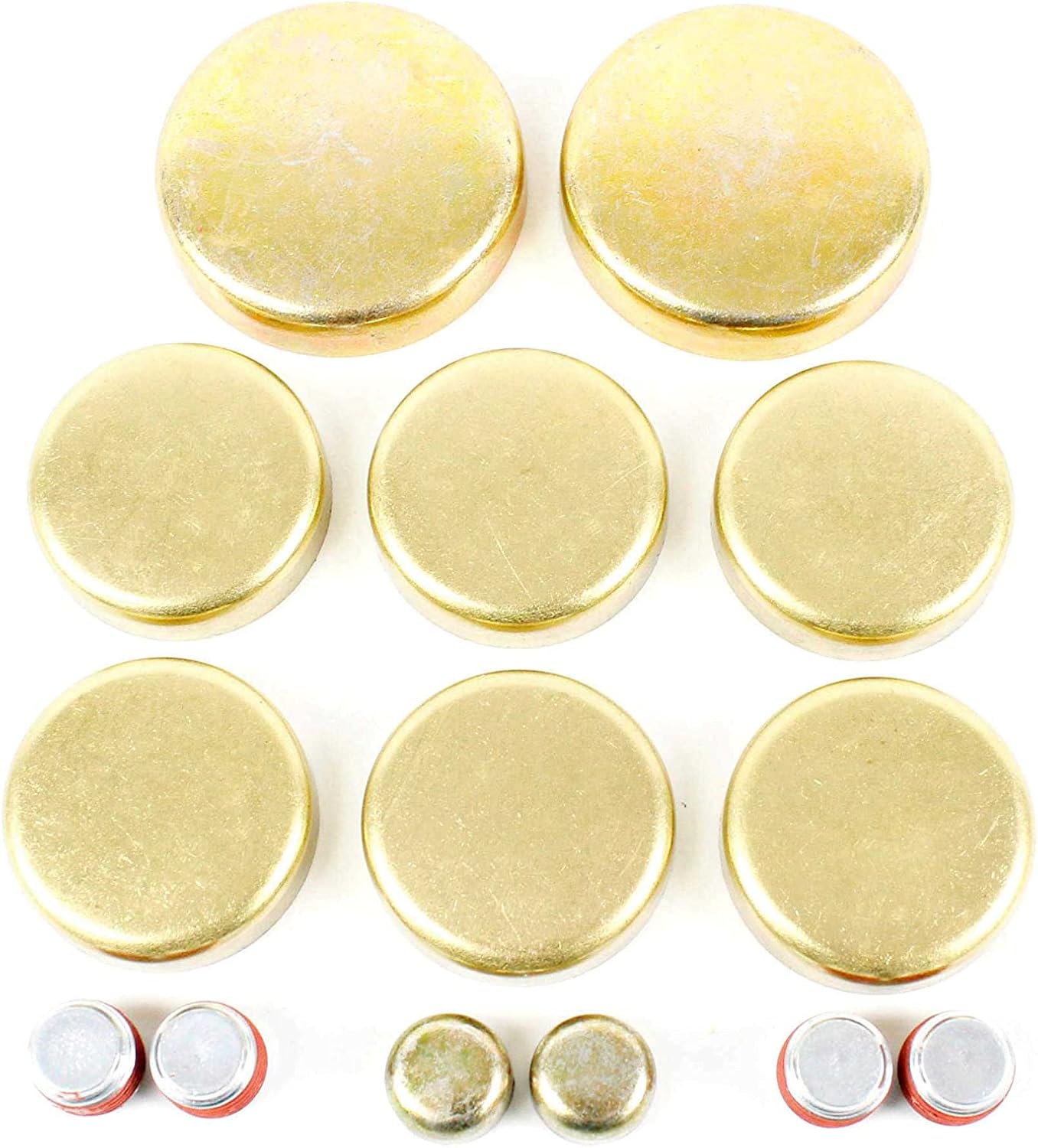 DNJ FPS3186 Brass Freeze Plug Set for 1996-1997 Buick, Chevrolet, Oldsmobile, Pontiac 88, 98, Bonneville 3.8L V6 12V OHV 3800cc