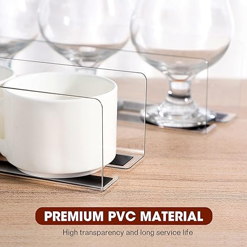 Miniatura 3 de Baluue Separadores de estantes transparentes para armarios, separadores de materias primas, deflector magnético para dormitorio, cocina, oficina,