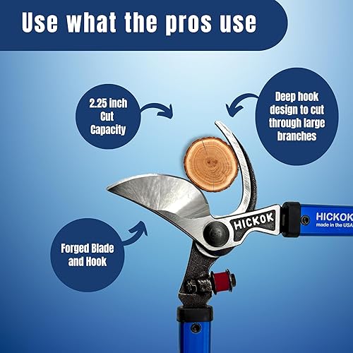 Miniatura 3 de Podadoras resistentes para podar árboles, cortador de ramas de 30 pulgadas y tijeras de podar con mango largo, cortadora de árboles de aluminio