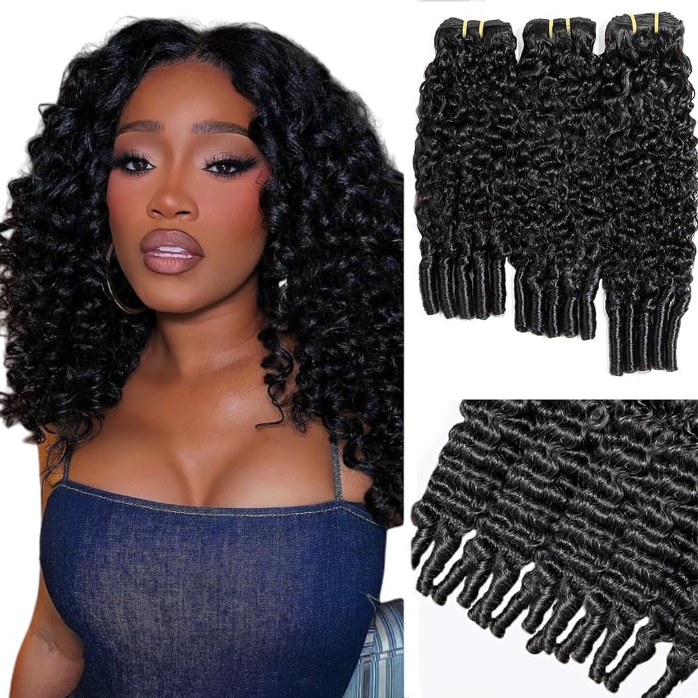 Tissage Naturel Cheveux Humain Burmese Curly Wave Bundles Human Hair Extensions Cheveux Naturel Unprocessed Remy Double Weft 50g/Pcs 3 Bundles Per Pack Couleur Naturelle 28 30 32 Inch