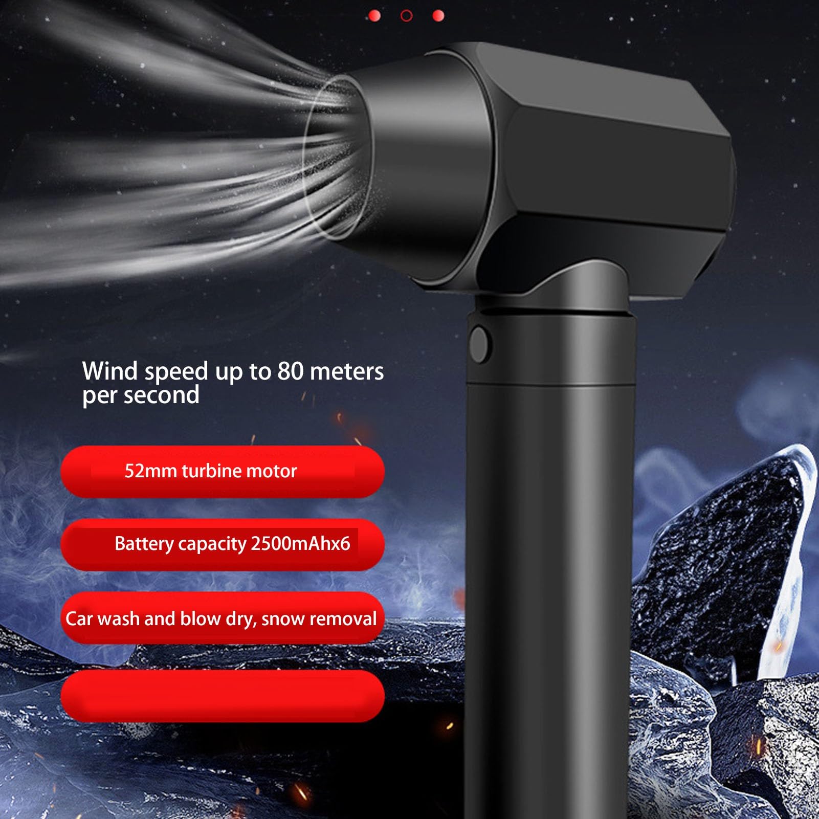 Ventilateur De Plafond Réversible Blanc/bois Avec Commande 3 Vitesses 50 W Avec Fonction Hiver Et été