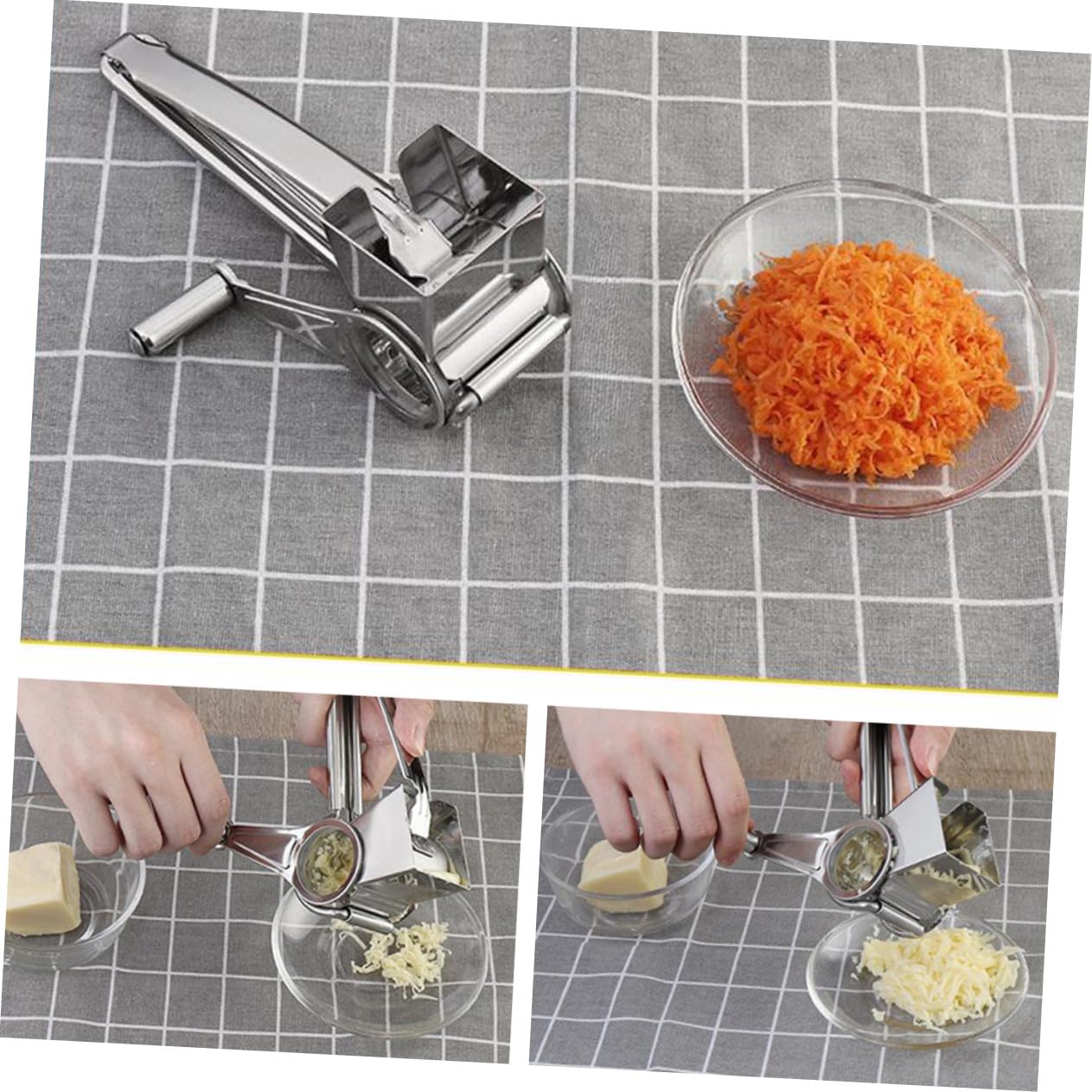 Kurbelreibe aus Edelstahl für Käse und Schokolade mit Geruchloser Funktion und Einfachem Reinigen für Küche und Dessertgeschäft
