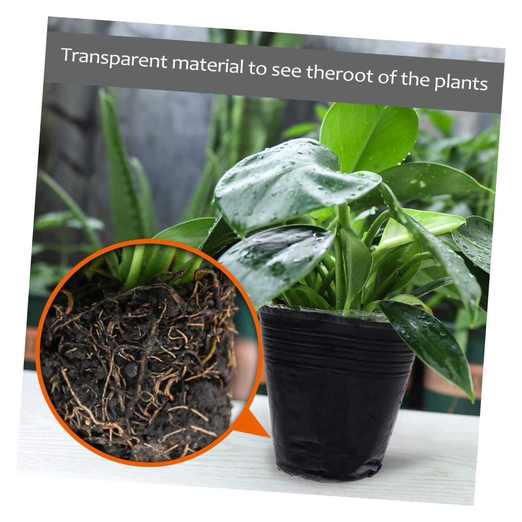 Hemobllo 500 pièces Pots de Nutrition pour Plantes Contenants de Repiquage avec Drainage Godets de Culture Jardinage Lot