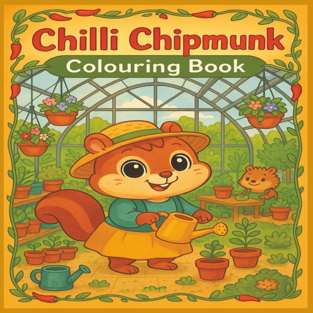 Chilli Chipmunk Colouring Book: Cute and Cozy Fun | All Ages | Loveable animal pages