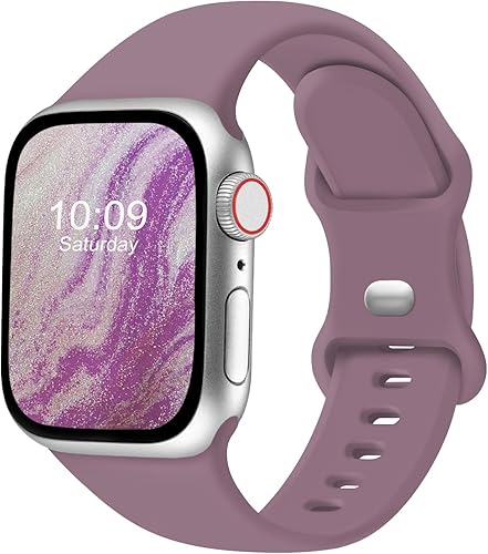 Miniatura 35 de Paquete de correas deportivas compatibles con Apple Watch de 38, 40, 41, 42, 44, 45 y 49 mm, unisex, correa de silicona suave de accesorio para