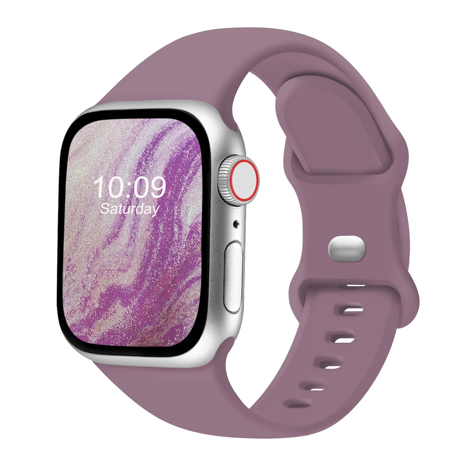 CREFORT Bands Compatible with Apple Watch 38mm 40mm 41mm 42mm 44mm 45mm 49mm, Soft Silicone Replacement Sport Accessory Strap Wristband for iWatch