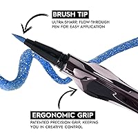 Vista 4 de Urban Decay 24/7 Inks Liquid Eyeliner Pen, Water-Resistant, Smudge-Resistant, Fine Tip Graphic Liner, Ergonomic Grip, All Day Wear, Bold Liquid