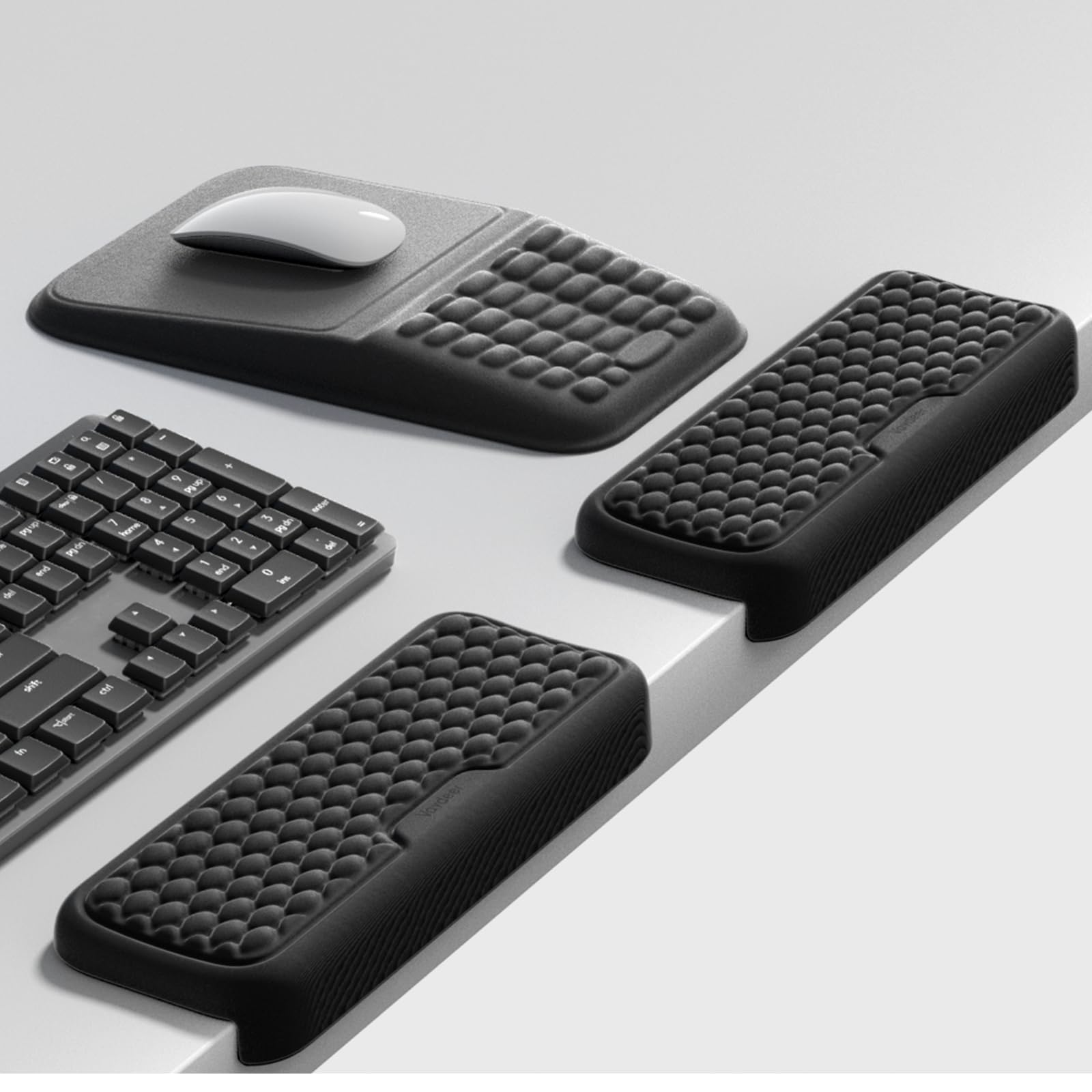Vaydeer Desk Elbow and Wrist Rest Pad, Memory Foam, Black Set — image 1