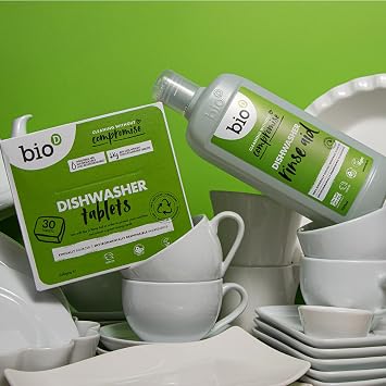 Bio-d Dishwasher Rinse Aid | 750ml | Cuts Grease & Removes Food Residue | 100% Naturally Derived | Suitable for All Dishwashers | Allergy UK Accredited | Vegan & Cruelty Free | Made in the UK