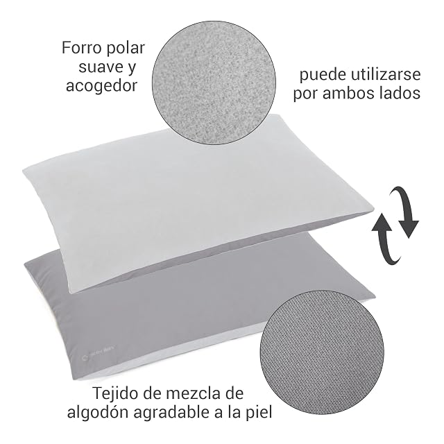 Foto 4 de 8 de Doctor Bark GreenLabel - Cojín para perros grandes, lavable, suave, fácil de limpiar, color gris claro