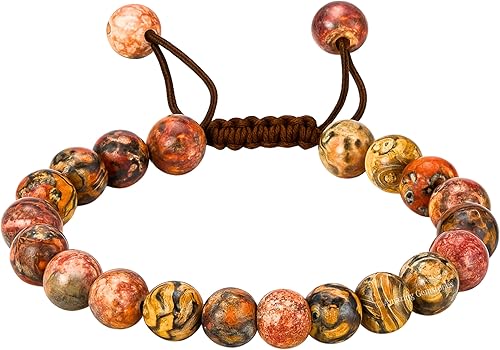 Miniatura 575 de Amazing Gemstone Crystal Bracelet for Women Men's Gifts - Protection Healing Crystal Bracelet - 8mm Gemstone Beaded Adjustable Bracelet Pulseras