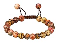 Vista 562 de Amazing Gemstone Yaxaite Bracelet for Women Men's Gifts - Protection Healing Crystal Bracelet - 8mm Gemstone Beaded Adjustable Bracelet Pulseras