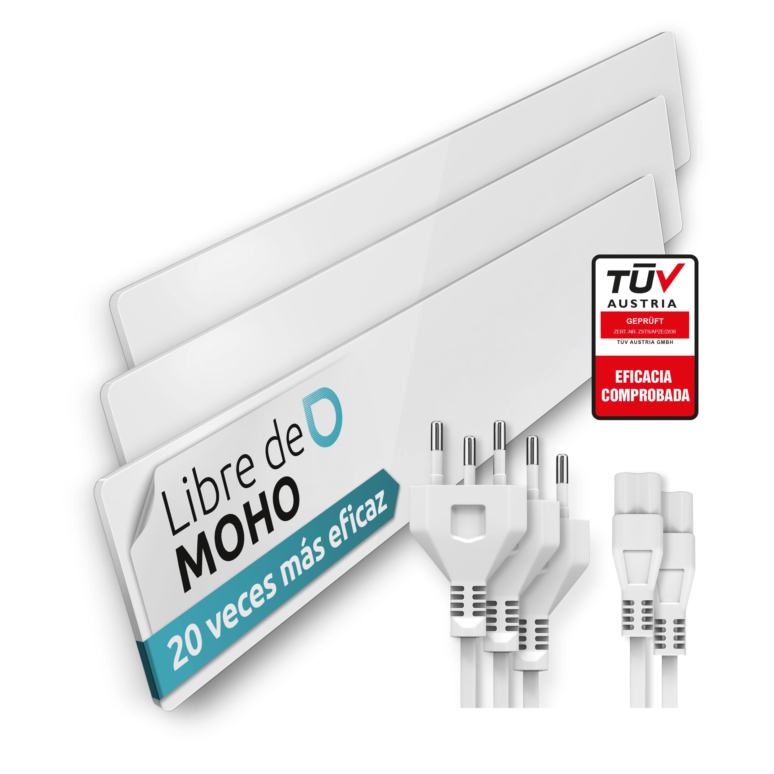 ELIAS Destructor de moho – Desmoldeo negro para paredes sin productos químicos – Calefacción de pared para cada habitación – Potente calentador antimoho como alternativa al spray de moho