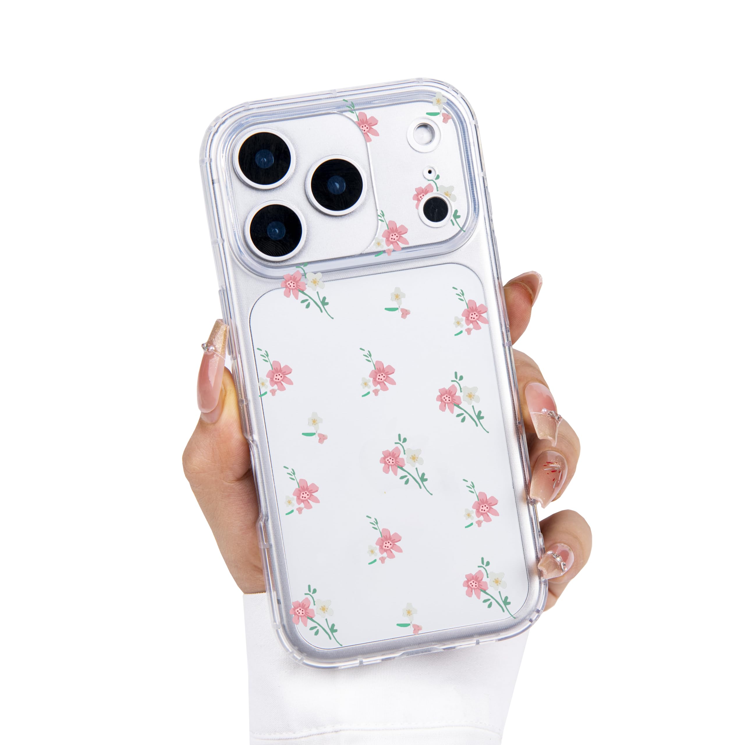 Einaily Hülle für iPhone 17 Case Crystal Clear Handyhülle Mode Chic Herz Muster Ultra Dünn Transparent Klare TPU Silikon Bumper Stoßfest Kratzfest Schutzhülle für iPhone 17 Slim Case Cover