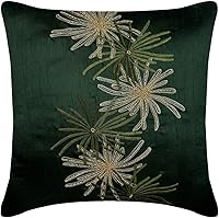 Vista 1 de The HomeCentric Funda de almohada decorativa, funda de almohada verde oscuro, funda de almohada botánica, fundas de almohada de 18 x 18 pulgadas