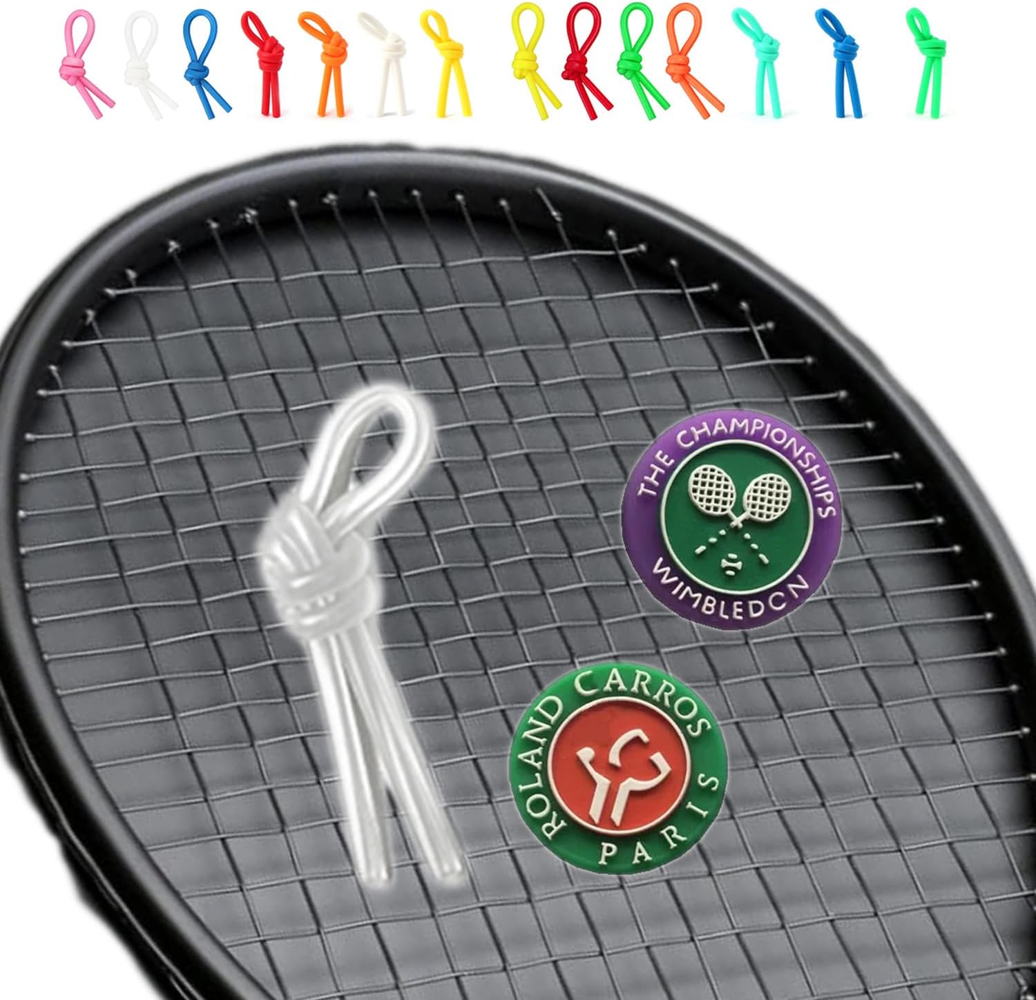 The Mujen Silicone Rubber String Tennis Racket Dampener, 3