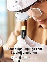 Vista 5 de UGREEN Paquete de 2 cables USB C de 3A de carga rápida, USB A a tipo C, cable de carga USB C trenzado compatible con iPhone 1616 Plus16 Pro15