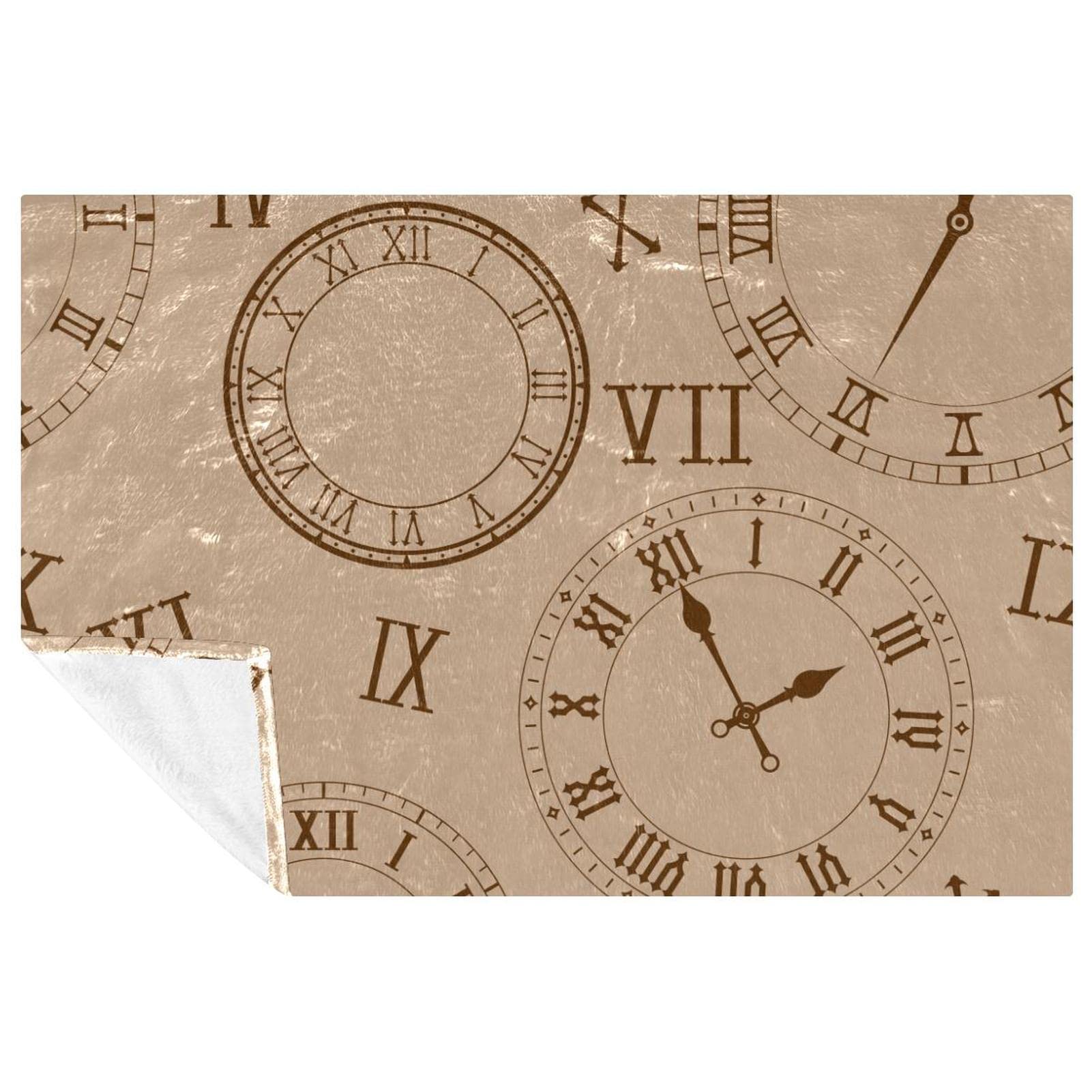 Horloges de temps plaid chaud contre le froid pour camping et lit