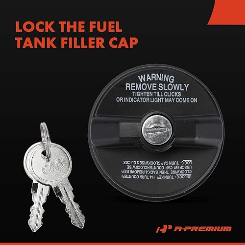 Miniatura 4 de A-Premium Tapa de llenado de depósito de combustible compatible con Chevrolet Silverado 15001500 HD25002500 HD35003500 HD, Equinox, Malibu, Cruze,