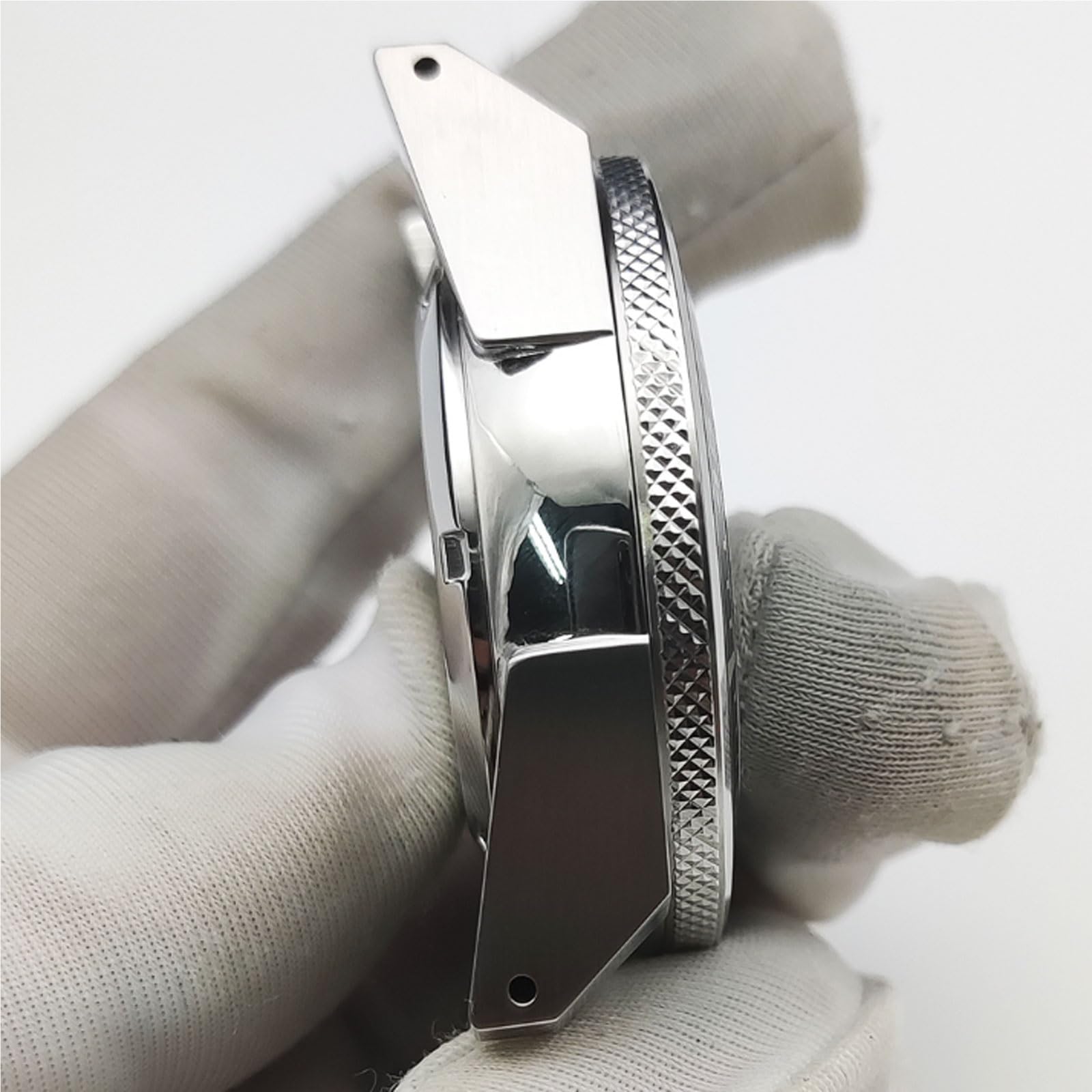 Etui na zegarek w stylu samurajskim 42 mm z szafirowym kryształem, kompatybilne z mechanizmem NH35/NH36/4R35 i narzędziami i zestawami naprawczymi paska 22 mm