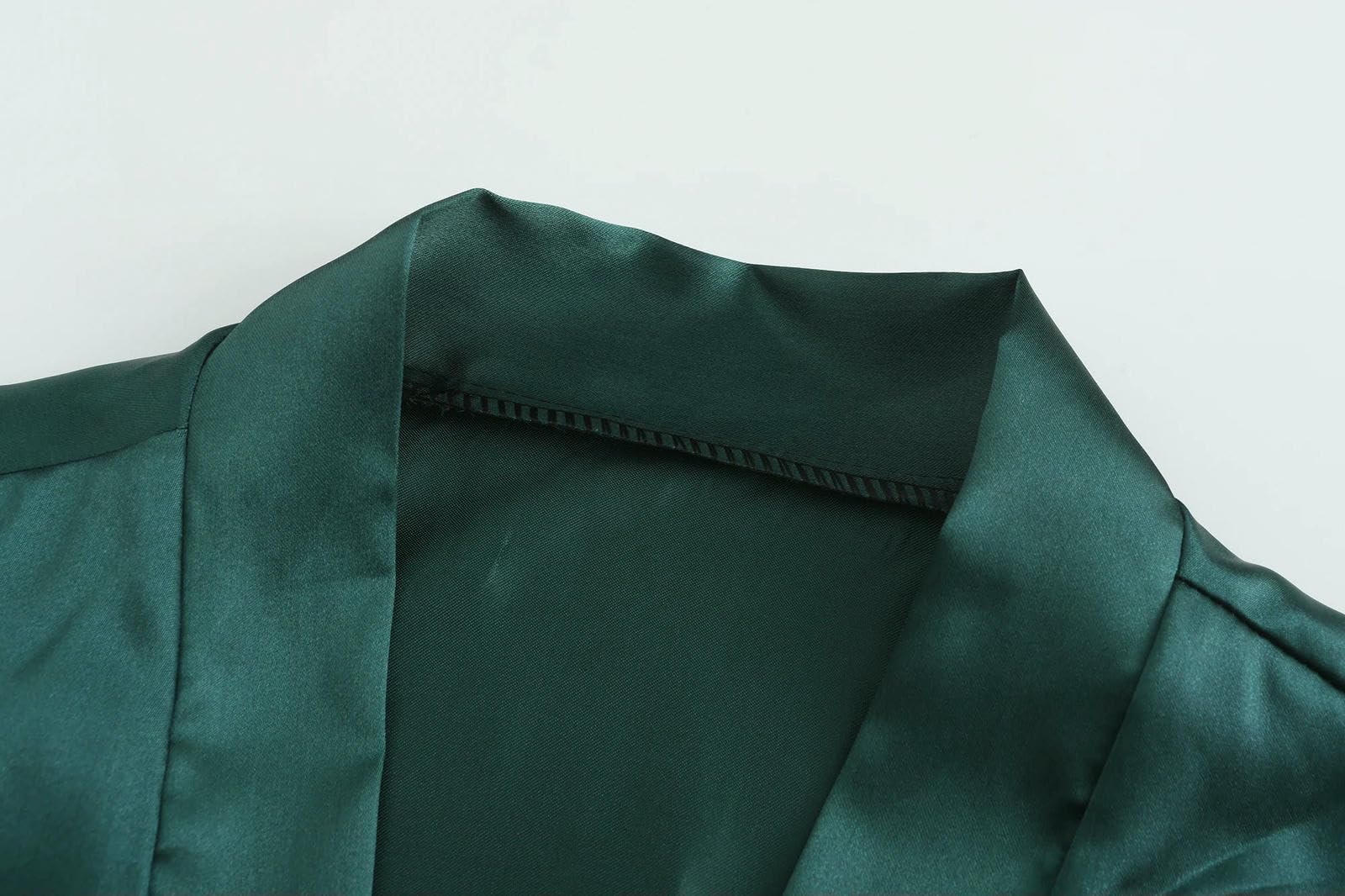 Accappatoio Donna da Bagno in Raso Verde Donne Che Si Sposano Sposa Gallina Festa Sorelle Squadra Madre Matrimonio Abiti Damigella d'Onore-Come La Foto Show_l-XL