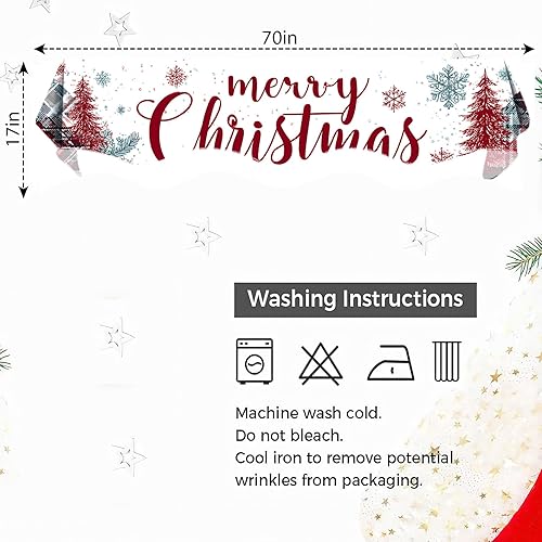 Miniatura 8 de Bufanda de mantel de Navidad de 70 x 17 pulgadas, decoración para chimenea, bufanda, estantes, bufanda, corredor, decoración de día festivo para