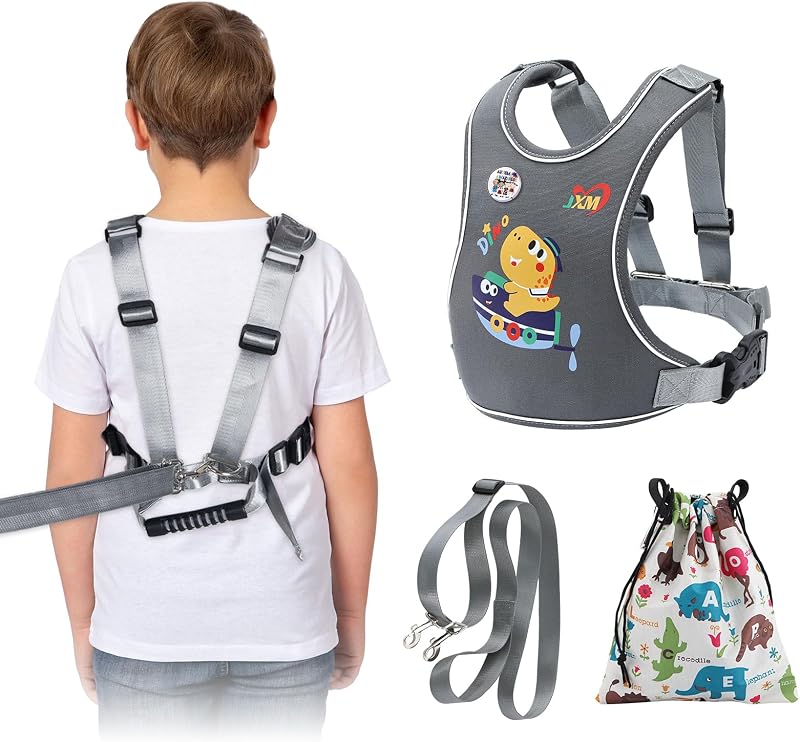 Safety Walking Vest Harness with Reflective Design for Autism & ADHD Kids | Anti-Elopement Walking Leash with Quick-Grab Handle and Adjustable Tether for Special Needs, Big and Active Kids Outdoors
