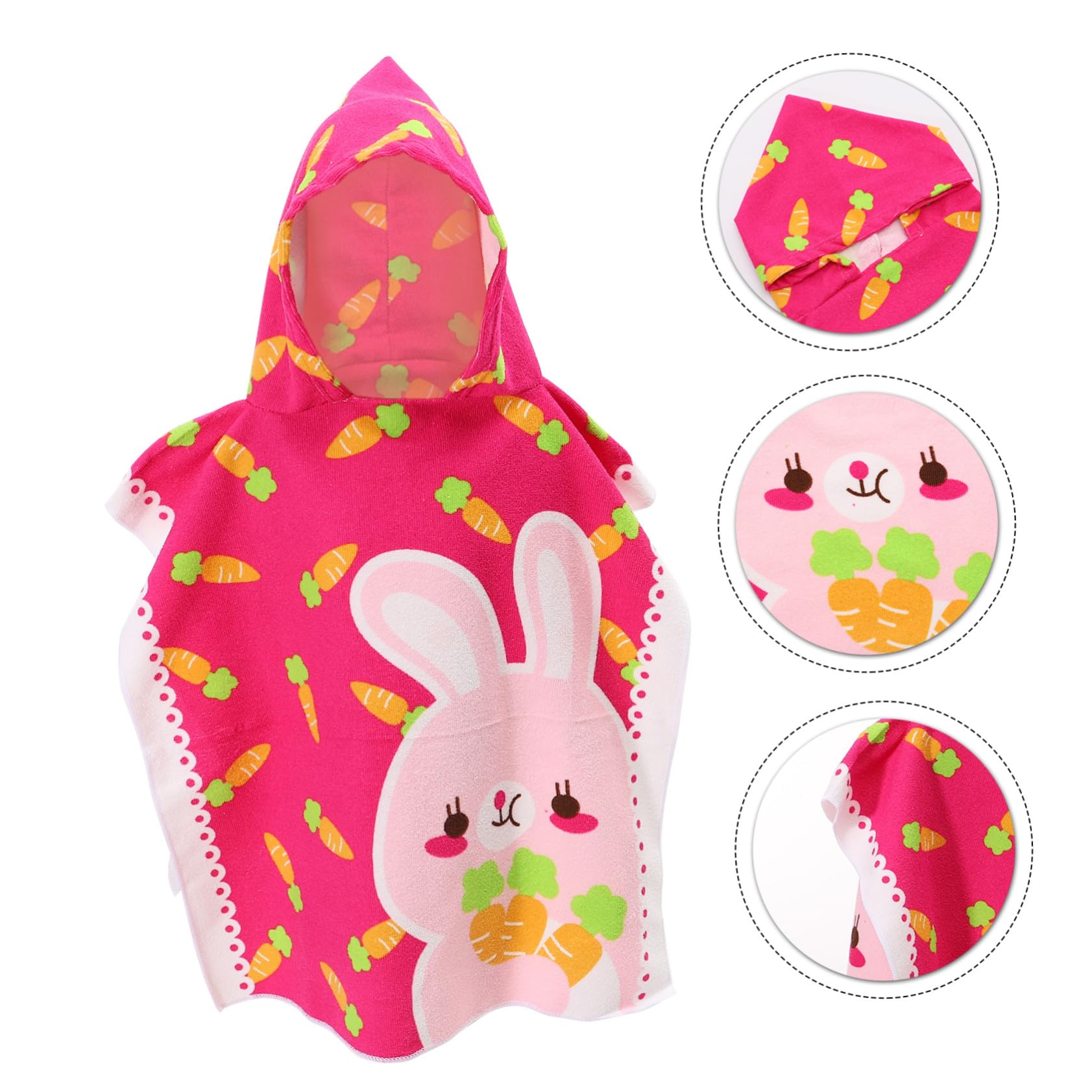PRETYZOOM 5 Pz Mantello Accappatoio Per Bambini Asciugamano Da Bagno Per Bambini Accappatoi Per Telo Mare Con Cappuccio Per Asciugamani Da Bagno Per Fibra Superfine