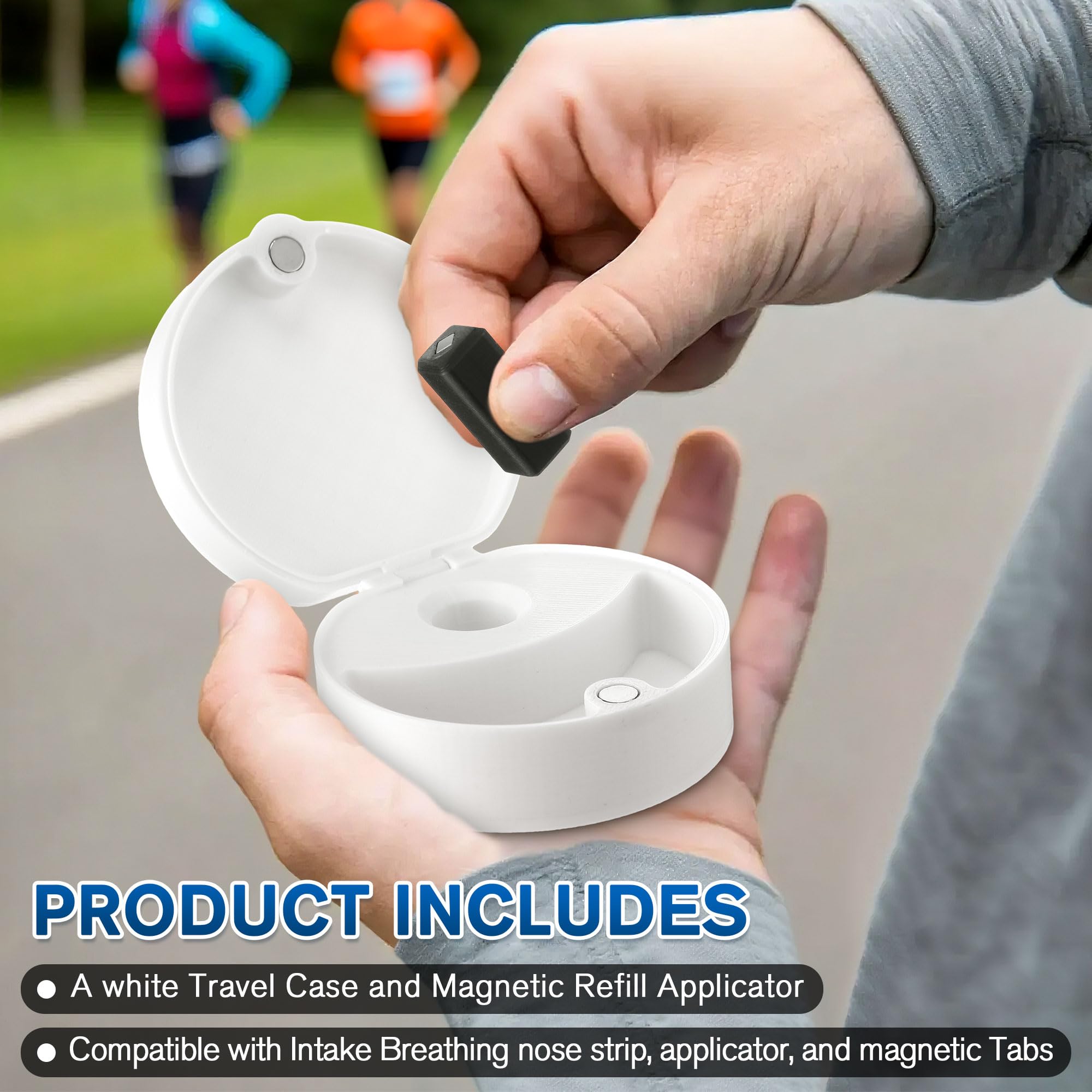 2 PCS Small Travel Case for Magnetic Nose Strip,Magnetic Refill Applicator — Amazon image 4