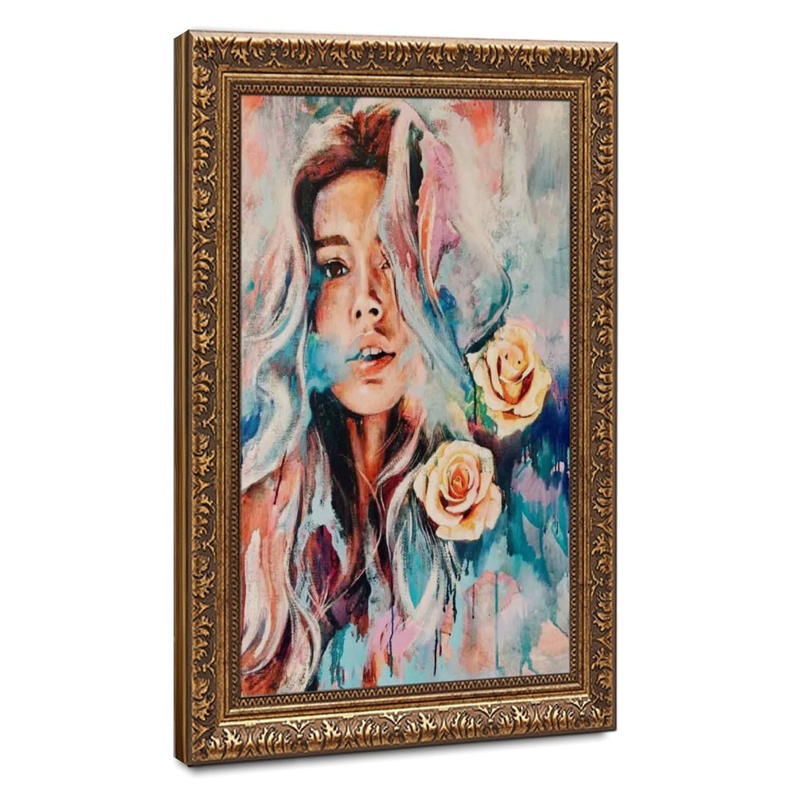 Bareronor Flower Abstract Poster Canvas Poster Bedroom Decor Landscape Office Room Decor Gift 20" L X 30" W