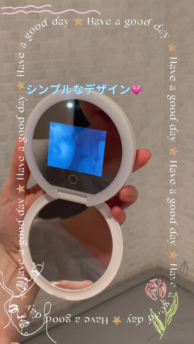 Amazon.co.jp: NexaLuxe UVカメラ付きミラー コンパクト 充電式 化粧