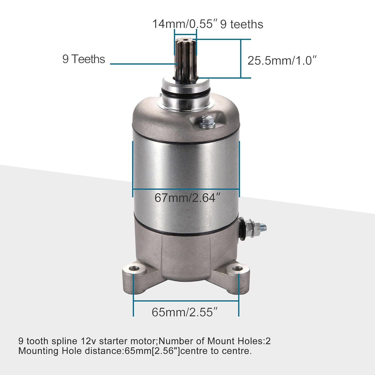 GOOFIT Starter Motor for Kazuma Jaguar 500 500CC Motorcycle ATV UTV Scooter