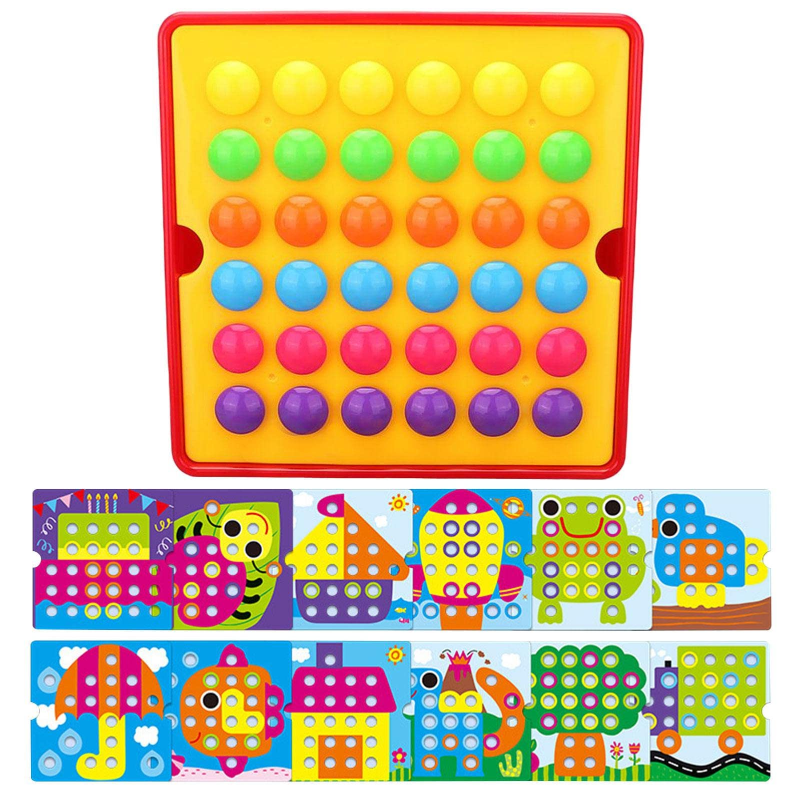 Amazon.co.jp: ペグ アート グッズ,モンテッソーリ早期介入おもちゃ