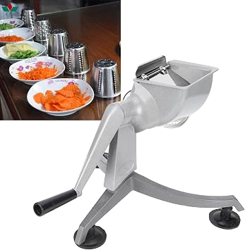 Heavy Duty Vegetable Chopper, Vegetable Cutter,Multi Functional Hand Crank Vegetable Cutter,Grater Food Processors with 5 Stainl Steel Blade, Food Choppers for Kitchen