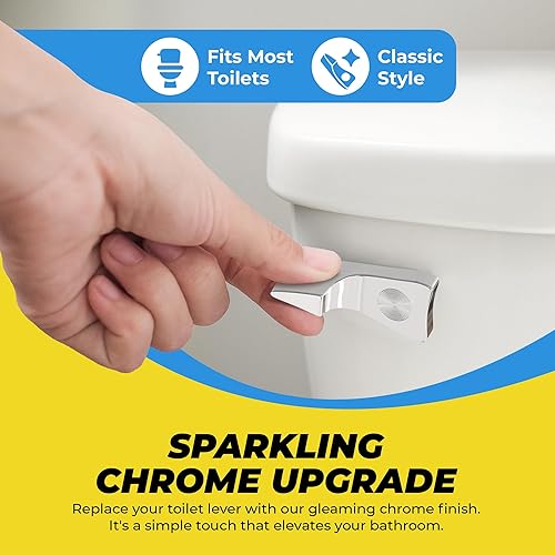 Miniatura 3 de Palanca de repuestos para palanca de tanque de inodoro estándar americano