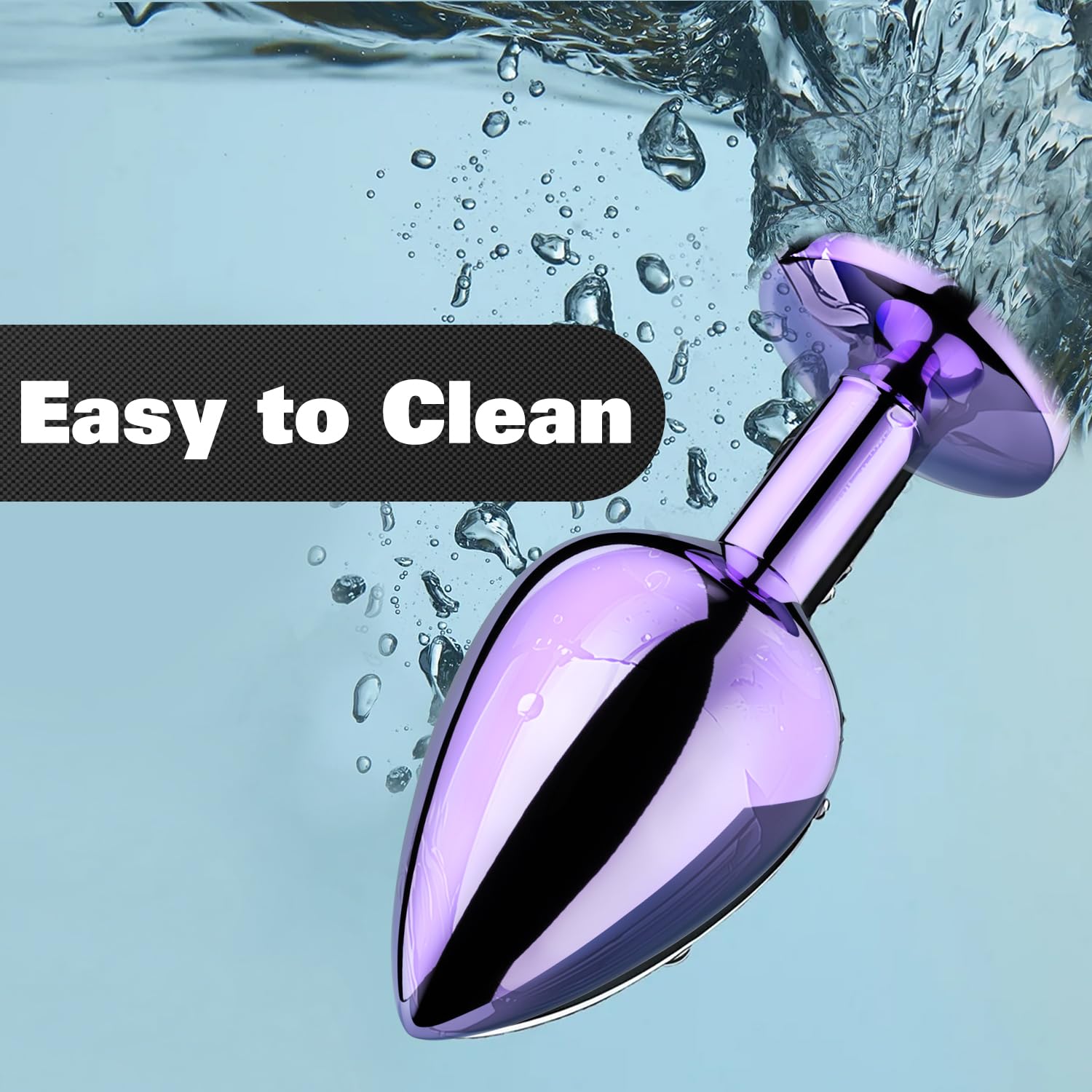 Anal Plug Beginner Set - 4 PCS Jewel Butt Plug Training Kit, Adult Anal Toys for Men, Women & Couples, Unisex Anal Trainer for Beginners to Advanced, P-Spot & Pleasure Enhancer