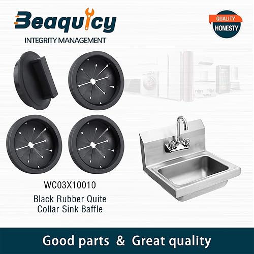 Miniatura 7 de Beaquicy Juego de 3 protectores contra salpicaduras y tapones para eliminación de basura, con 1 tapón para fregadero