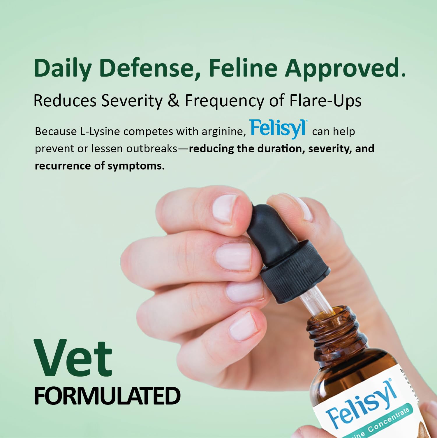 Felisyl L-Lysine for Cats, Feline Immune Support Liquid Concentrate, Chicken Flavor, Supports Immune System & Respiratory Health, Made in USA, 2 fl oz — Amazon image 5