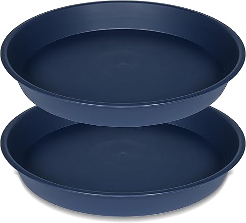 Miniatura 9 de Paquete de 6 platillos de plástico para plantas, bandeja de goteo de agua, 4, 5, 6, 7, 8, 9, 10, 11, 12 pulgadas, bandeja resistente para plantas de