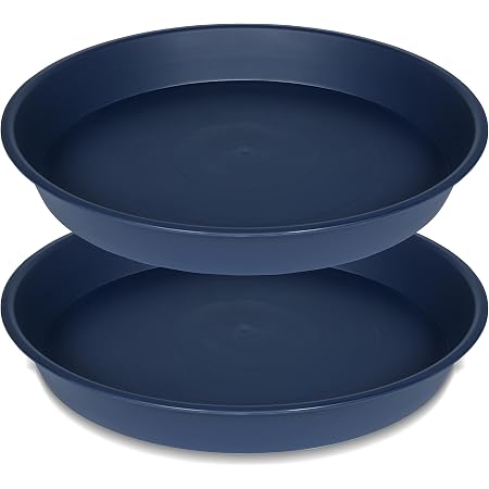 Eccliy 6 Pack Plastic Plant Saucer Heavy Duty Planter Saucers Large