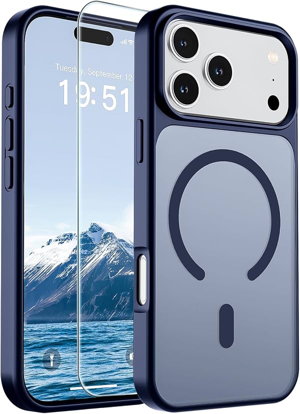 Funda SUPFINE Magnética para iPhone 18 Pro Max/iPhone 17 Pro Max Azul Marino