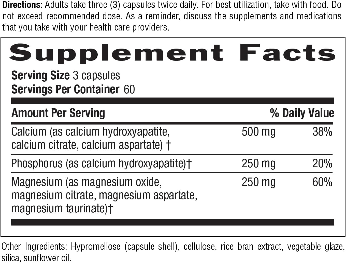 Country Life Target-Mins Calcium Magnesium Complex - 500mg Calcium, 250mg Magnesium, Gluten-Free Supplement for Bone Health - Image 6